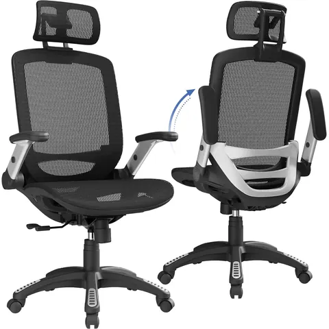 GABRYLLY Ergonomic Office Chair, High Back Mesh, Lumbar Support