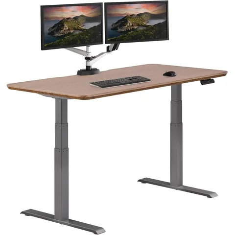Vari Classic Electric Standing Desk 60x30, Walnut/Slate