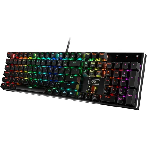 Redragon K556 Wired RGB Mechanical Keyboard, 104-Key Aluminum
