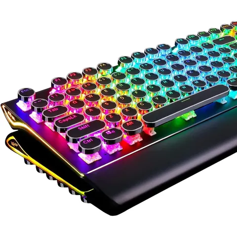 RK Royal Kludge S108 Typewriter Keyboard, Mechanical, 108 Keys